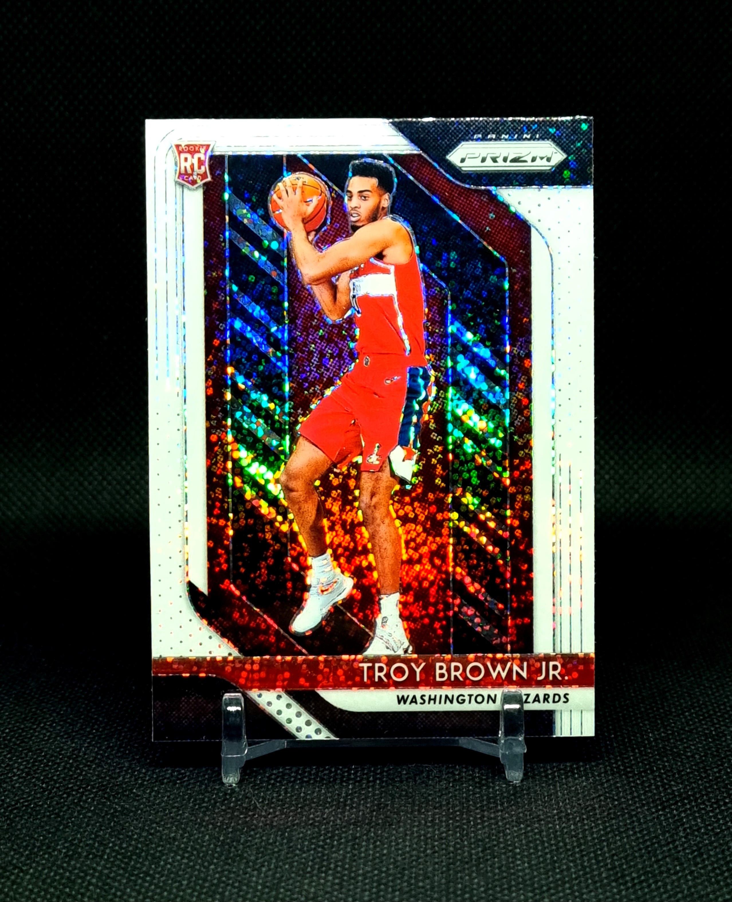 2018-19 Panini Prizm Prizms White Sparkle #213 Troy Brown Jr.